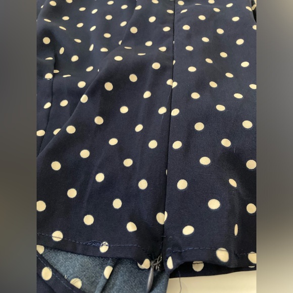 NWT Allegra K polka dot navy/white woman blouse size M - Picture 8 of 9